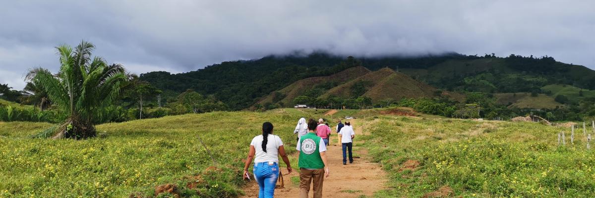 Fra ledsagelse av bondeorganisasjonen ACVC i september 2021 i Remedios, Antioquia.